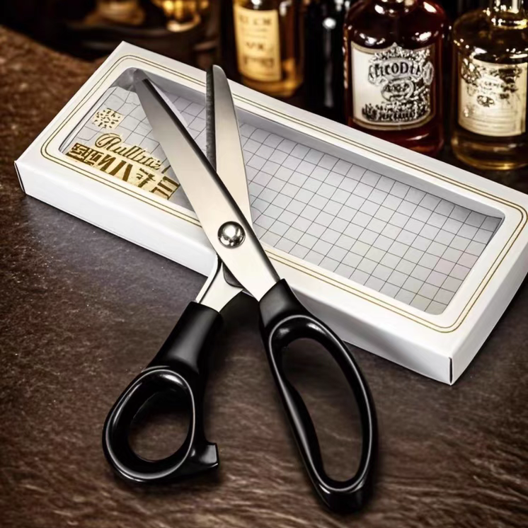 金质酒具不锈钢鸡尾酒柠檬皮橙皮加工工具锯齿装饰物剪刀调酒工具