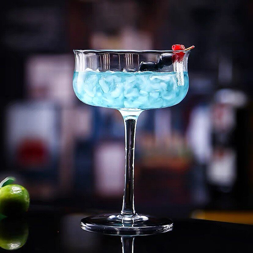 高脚鸡尾酒杯ins风网红甜品杯玛格丽特香槟杯马天尼杯高颜值酒杯