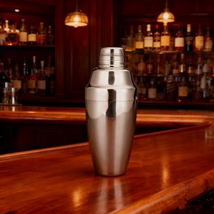 Yukiwa酒吧调酒日式调酒三段不锈钢摇酒壶雪克壶英式调酒器新款