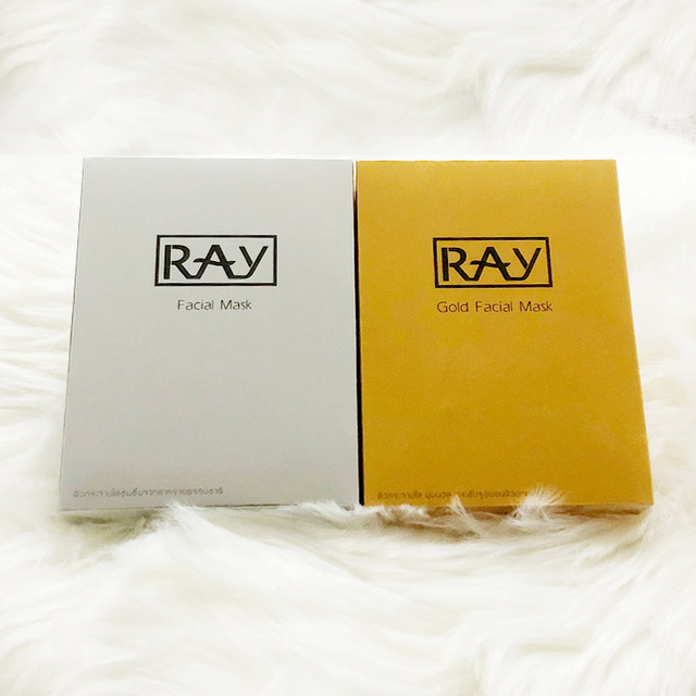 泰国ray蚕丝面膜妆蕾男女金色银色保湿补水收缩毛孔提