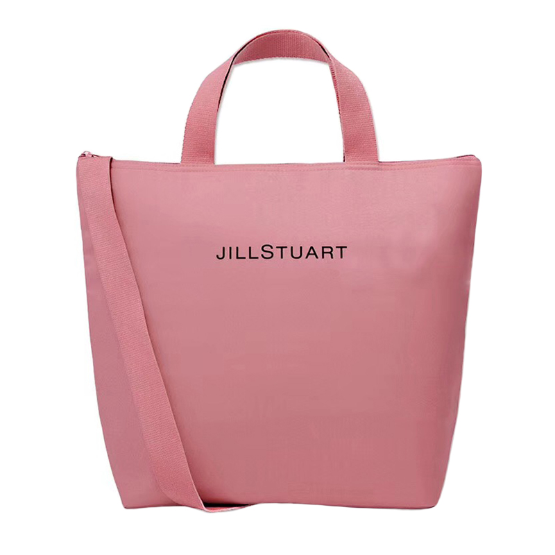 jill stuart 日本杂志 梅子粉chic风大容量防水 保冷保温包单肩包