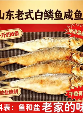 正宗山东白鳞鱼咸鱼三刨咸鳓鱼霉香腌制海鲜干货老式臭香咸鱼