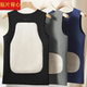 打底秋冬季 男士 贴片保暖背心马甲双面加绒贴片无痕弹力修身