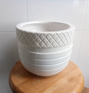 包邮陶瓷盆北欧风格线条镜片边框家居绿植绿萝虎皮兰摆设景观花盆