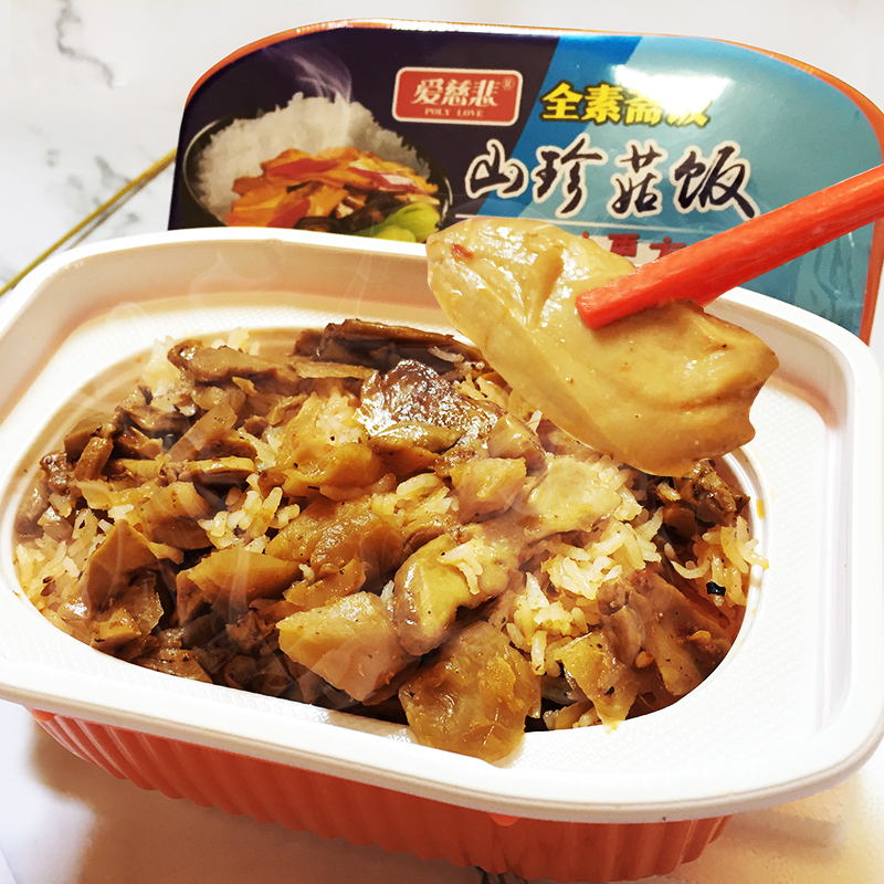 寺院素食佛家纯素自热饭素菜版全素斋饭速热米饭方便速食食品即食