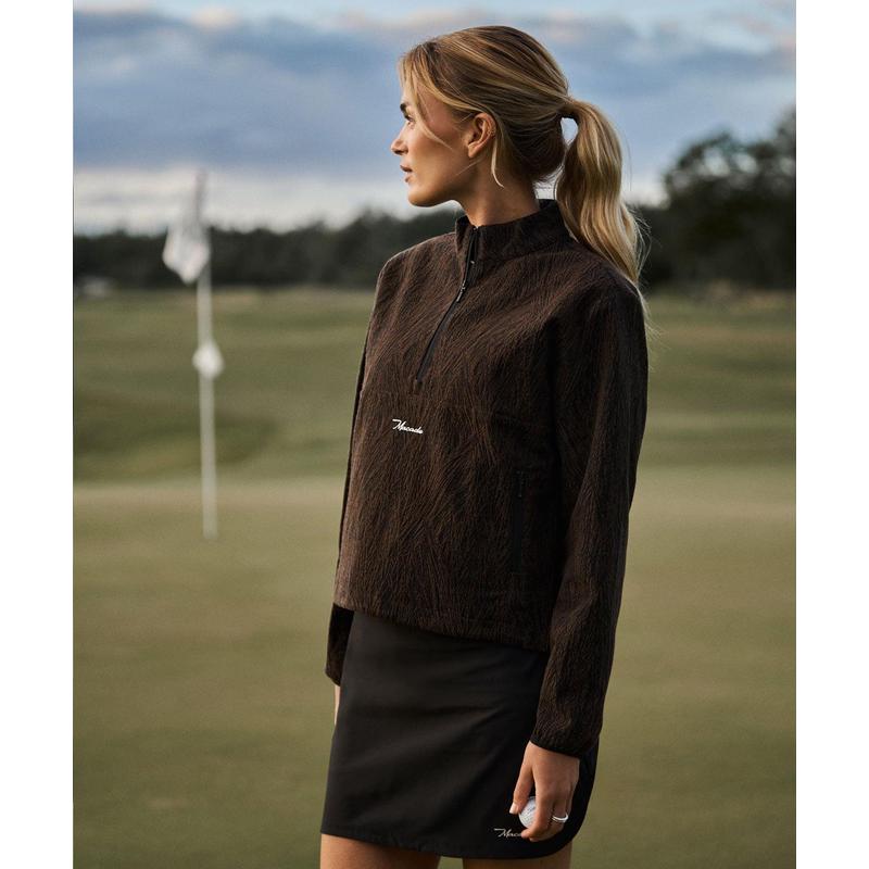 代购代购MACADE女士运动夹克防泼水拉链透气层叠设计自由活动剪