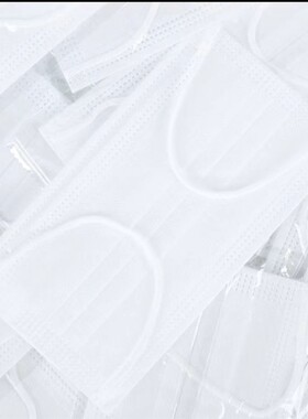 一次性口罩白色女时尚黑色耳带绳学生男夏季薄款三层防护独立包装