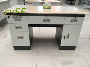 北京办公桌钢木电脑桌职套色单体加厚工作台诊桌工作台值班室桌子