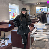 大码 小个子黑色风衣外套春秋款 胖mm 2025新款 好看风衣女款