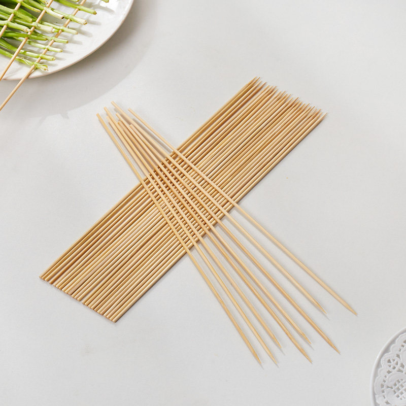 竹签烧烤冷串韭菜钵钵鸡一次性麻辣烫竹签子2.5mm25cm串香玉米粒