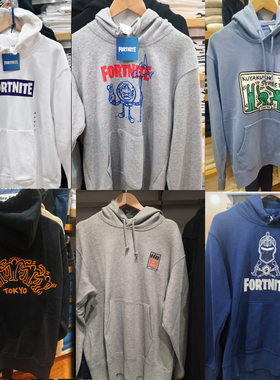 优衣库UNIQLO城市墙VERDY运动Fortnite连帽套头卫衣堡垒之夜keith