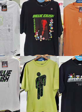 优衣库UNIQLO碧梨BILLIE联名村上隆滑板 KAWS芝麻街 短袖T恤UT