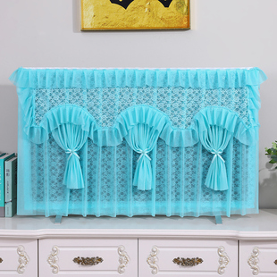 电视机防尘罩套盖布2023年液晶新款 蕾丝简约 柜盖巾65寸55寸挂式