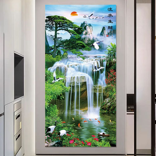 入户玄关走廊3D立体自粘画墙贴