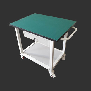 带抽屉可移动防静电工作台桌轮子维修操作台检验桌桌工具带双层