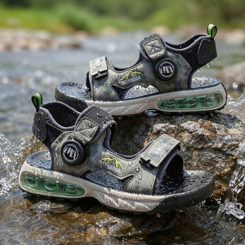 男童凉鞋2026新款夏季中大童运动儿童鞋子男孩软底防滑小孩沙滩鞋