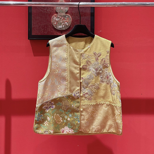 复古风提花马甲w89 新中式 26年春款