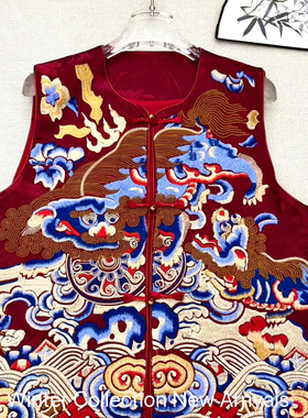 LC26年早春上新高级贵气重工刺绣马甲（含70真丝）ys-3396