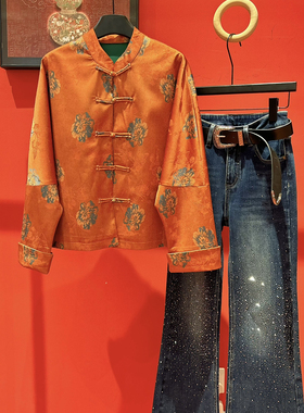 LC26年早春早春上新高级感优雅气质盘扣提花短外套YS2-xx7918