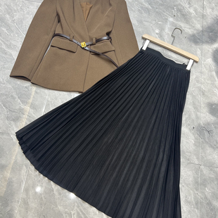 含50羊毛 LC套 配腰带 套裙两件套套装 A952 半裙经典