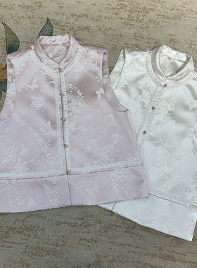 LC26年早春新中式提花时尚显瘦气质马甲（含6）X320196