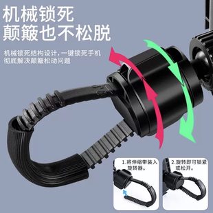 17mm球头手机夹单手取放按键款手机支架出风口支架配件车载通用型