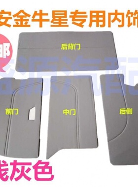 长安金牛星内饰板车门板装饰板门里板面包车门板7片灰色，深灰色