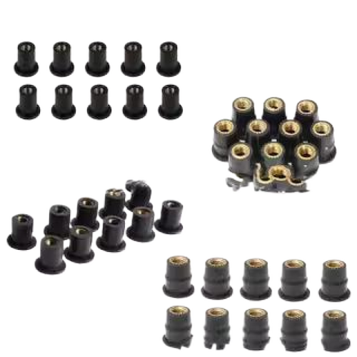 通用摩托车改装风挡螺帽橡胶膨胀螺母风挡玻璃M4/M5/M6橡胶螺丝