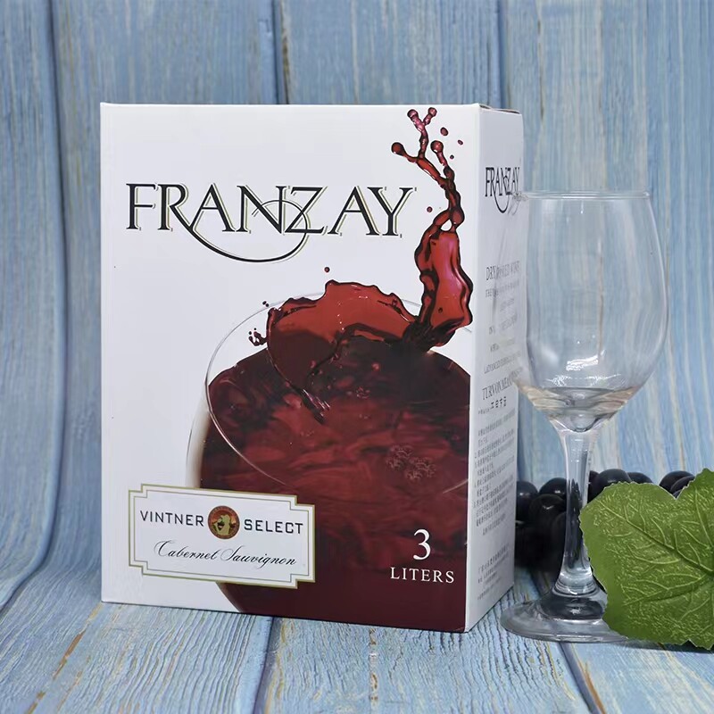 风美亚干红装葡萄酒盒装3L红酒6斤女士送礼婚礼聚会晚安酒