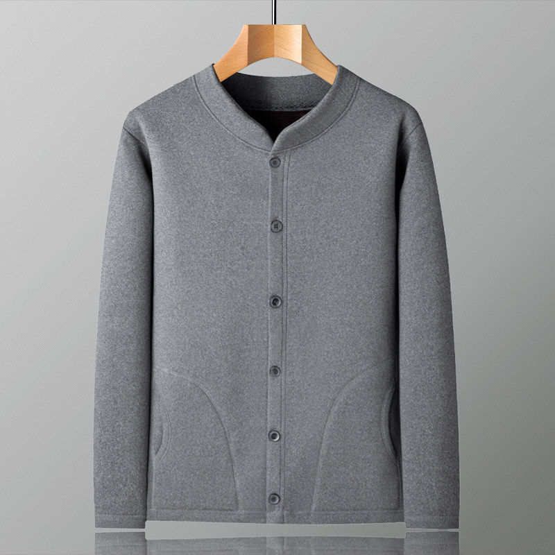 MIDDLE-AGED AND ELDERLY WINTER CLOTHES BABY CASHMERE MEN FLEECE AND THICKENING FATHERS WARM COTTON CLOTHES STRETCH GRANDPA WEAR A SET OF CLOTHES INSIDE AND OUTSIDE