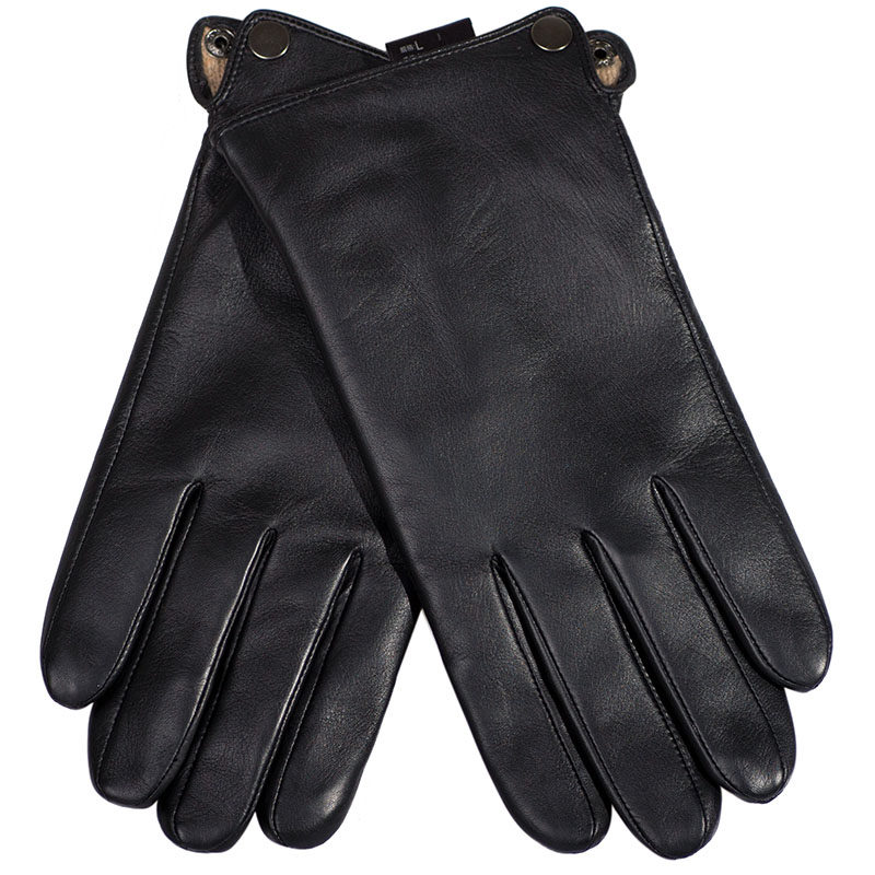 HAINING LEATHER GLOVES MENS WINTER WARMTH THICKENED DRIVING MOTORCYCLE TOUCH SCREEN THIN GOATSKIN GLOVES