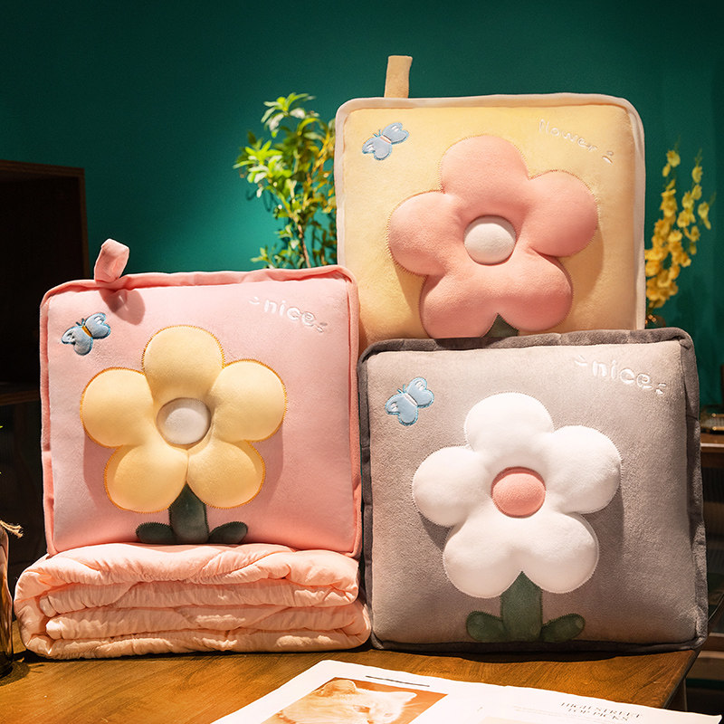 花朵抱枕被子两用折叠毯子二一办公室午睡靠枕汽车载枕头空调被,居家布艺,抱枕被,淘宝优惠券,粉丝福利购,淘宝优惠卷