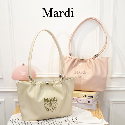 【MARDI官方】女士新款小雏菊刺绣高级感单肩包时尚托特包有内胆