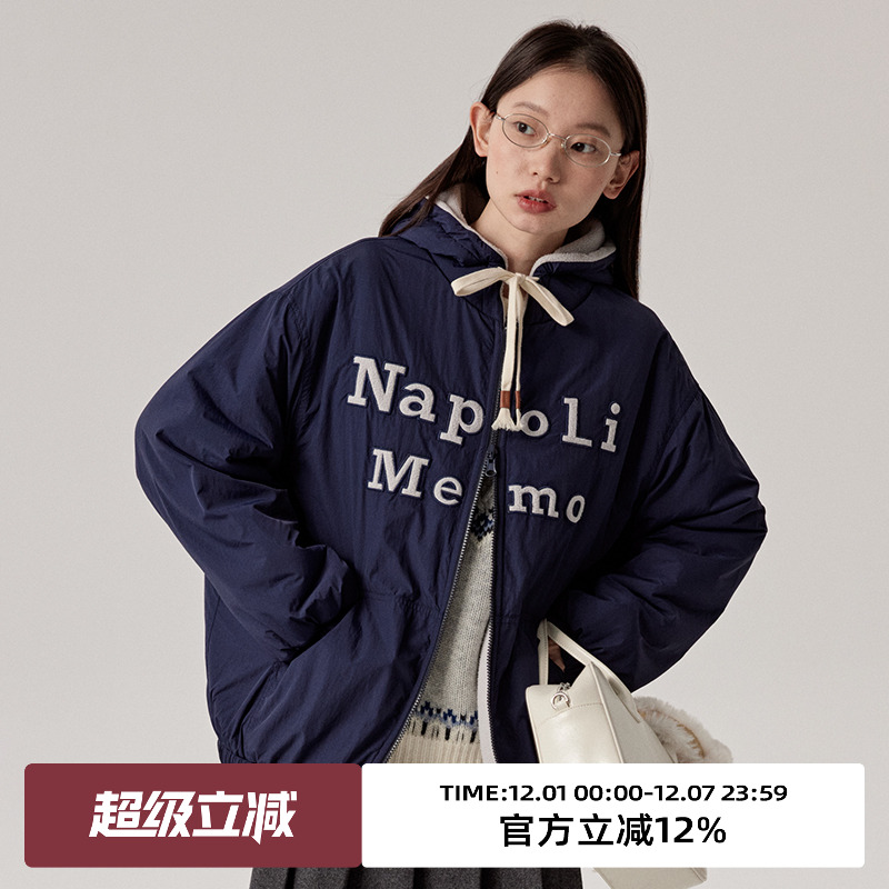 omont蛋挞家两面穿摇粒绒棉服