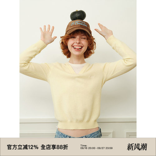 基础款全羊毛假两件针织毛衣