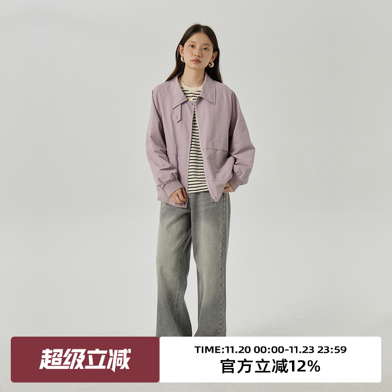 omont蛋挞家通勤常规夹克外套