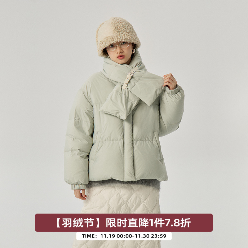 omont蛋挞家通勤羽绒服