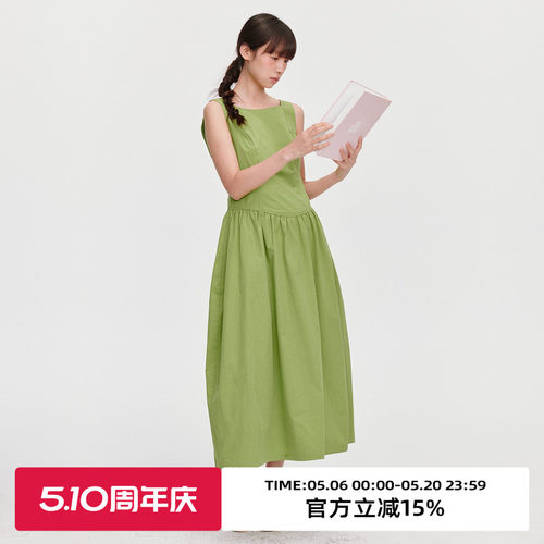 无袖/花苞型下摆/X型/背心连衣裙