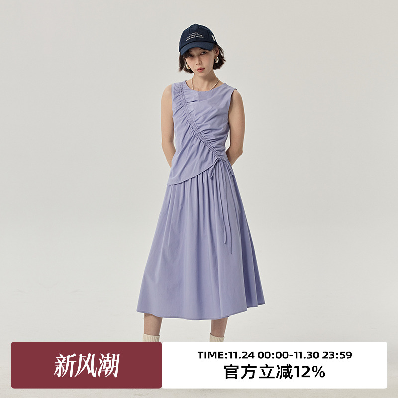 omont蛋挞家A字裙通勤