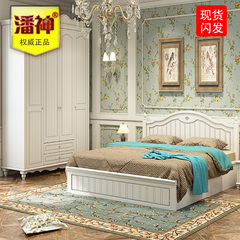 韩式现代简约双人床1.8米公主床1.5储物高箱床主卧室家具套装组合