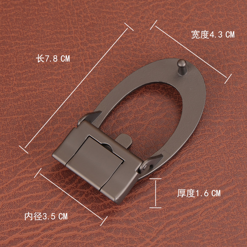 钻石黑皮带扣头平滑扣裤带扣单扣