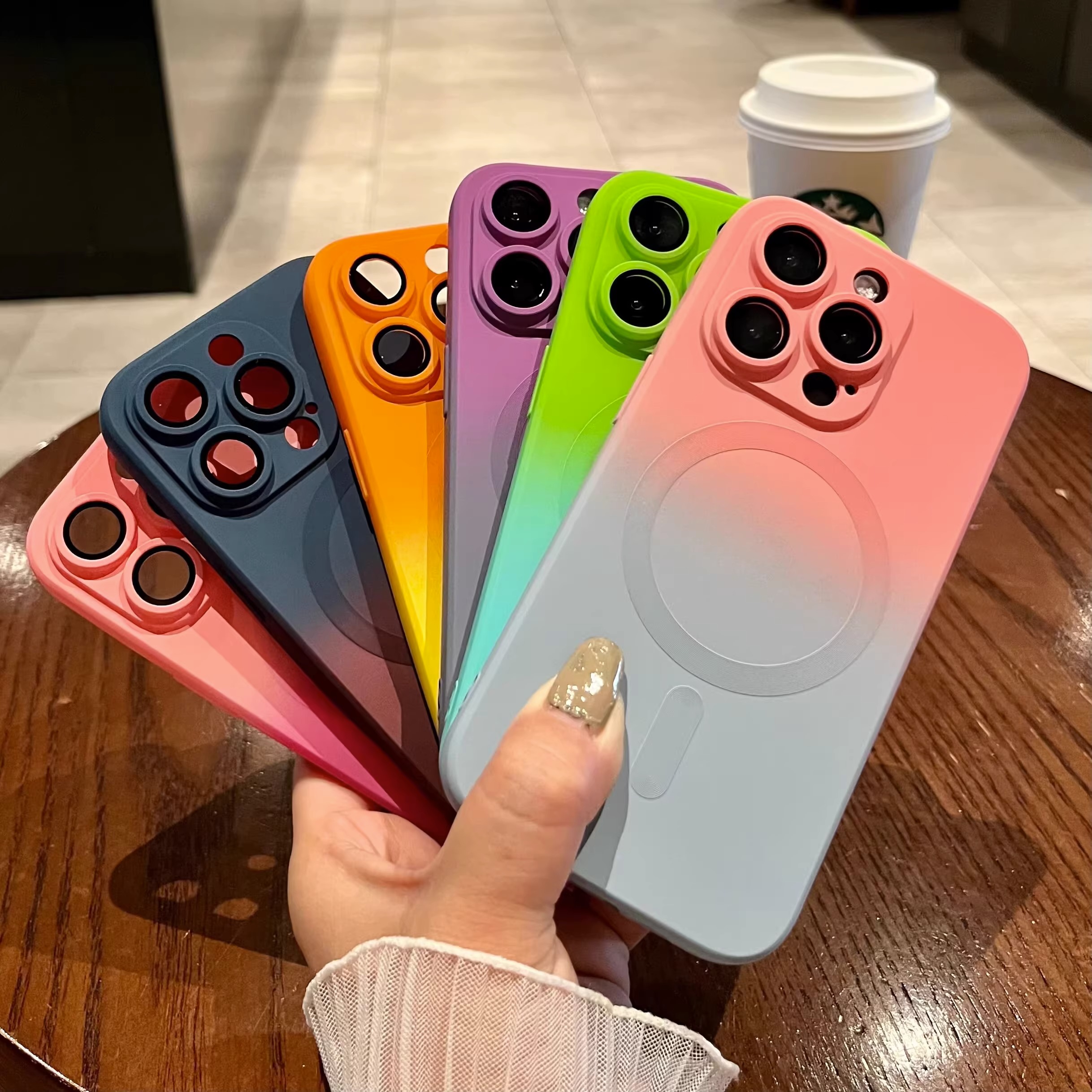 iPhone14液态磁吸渐变液态双色