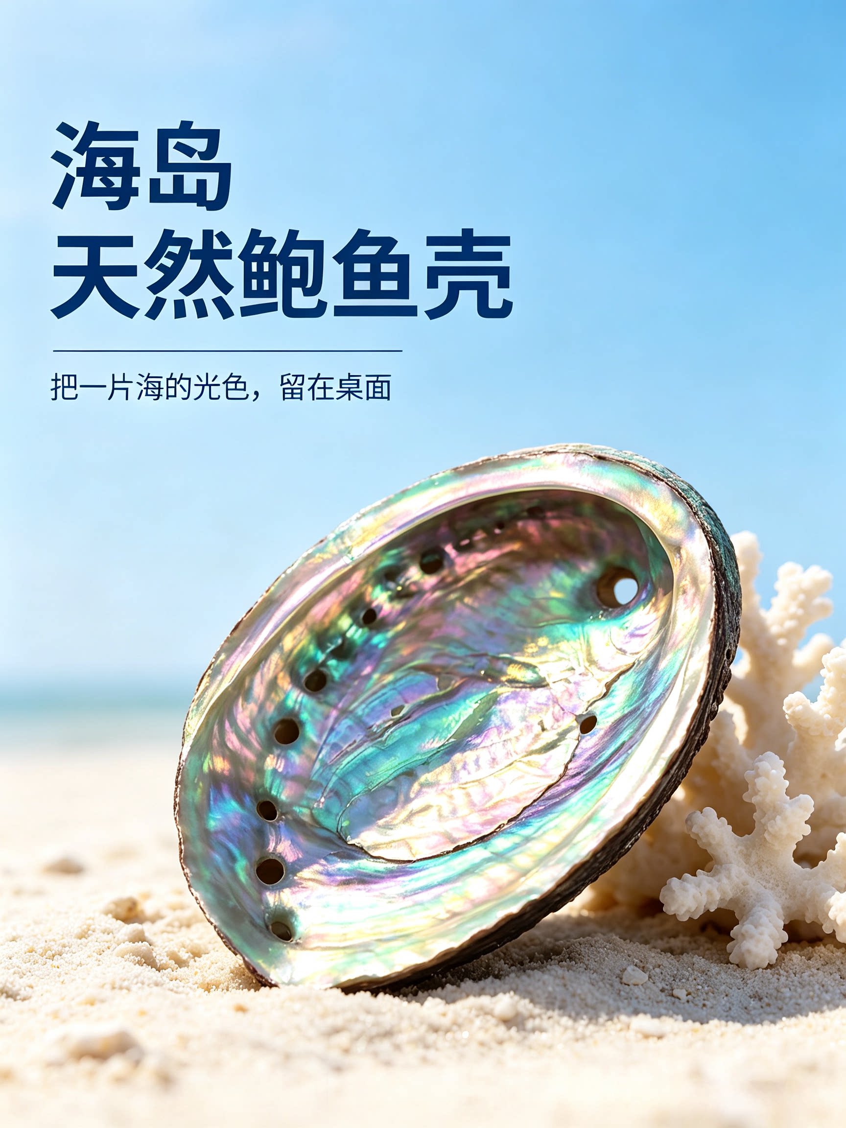 酒楼鲍鱼贝壳家居装饰海螺缸水族创意摆件收藏道具拍摄