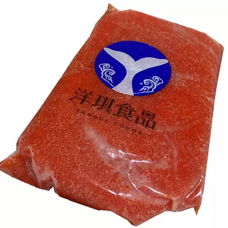 寿司料理 洋琪飞鱼籽1kg 大荣红蟹籽 红鱼子蟹子大粒鱼籽日式鱼籽图片