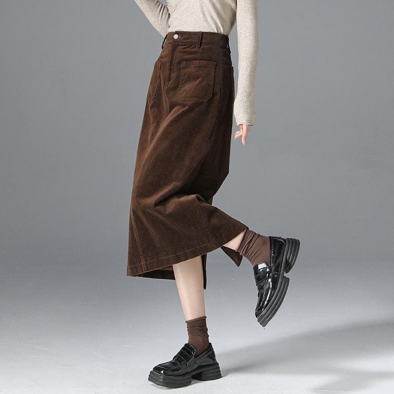 凌丹娜中长裙A字版型复古