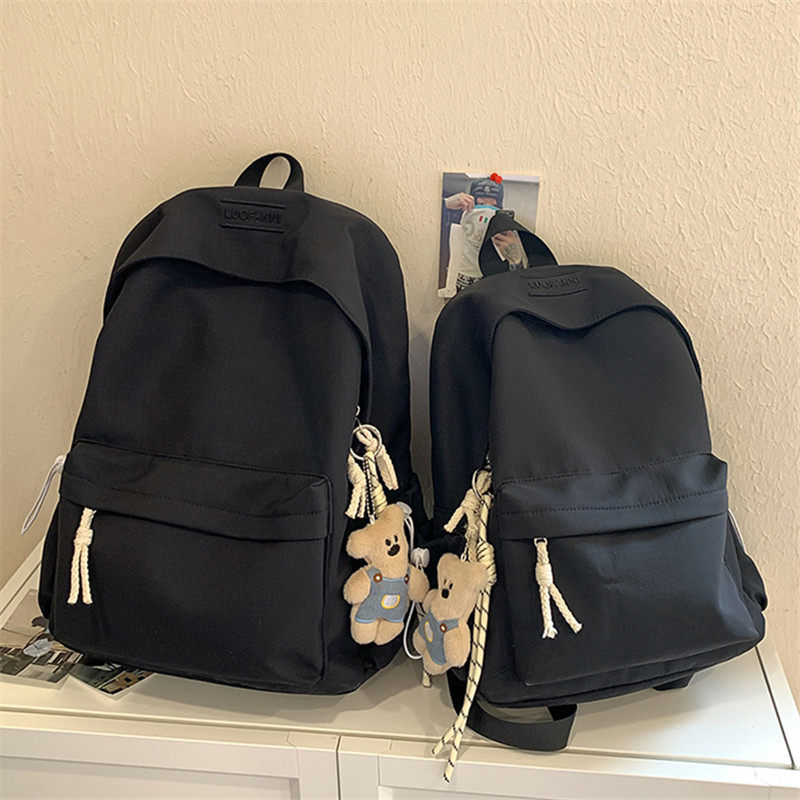 儿童补课小书包男小学生4-6年级轻便韩版背包女孩旅游纯色双肩包