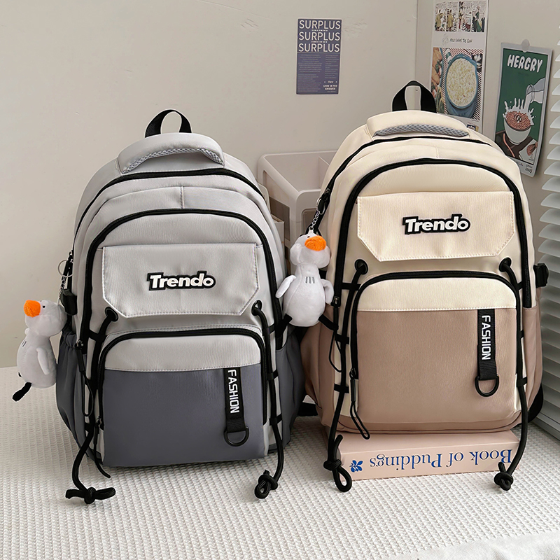 上课男孩双肩包涤纶减负书包