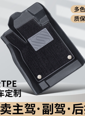 TPE汽车脚垫单个主驾驶脚垫全包围丝圈上层单独副驾后排二地垫子