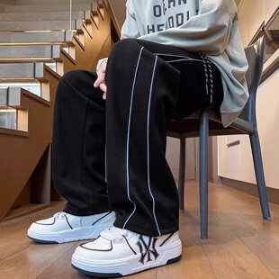 运动卫裤 夏季 直筒休闲裤 子男孩青少年初高中生学生帅气宽松薄款 裤