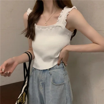 港味风格打底小吊带背心女夏季